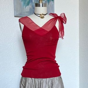 Jean Paul Gaultier rib knit top, made in Italy, size M